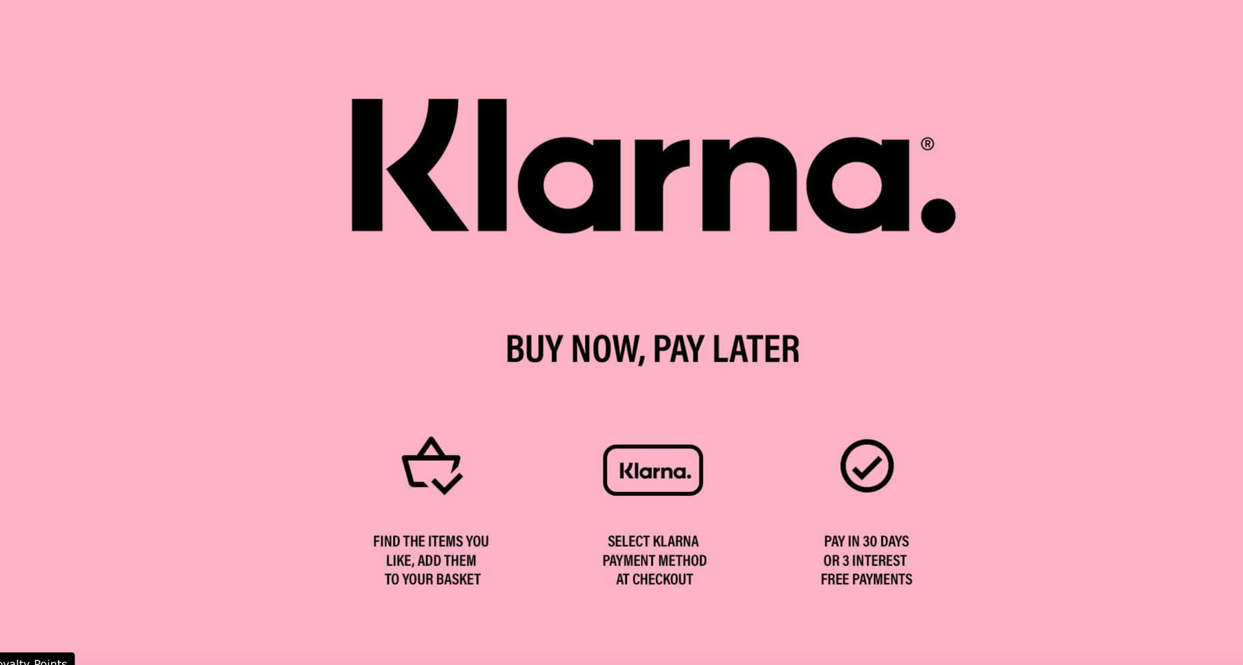 Klarna, Buy now, pay later - now live.