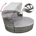 a demonstration of how the day bed's canopy folds and unfolds